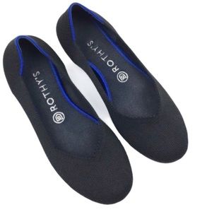 Rothy's Round Toe Black Ballet Flat size 8